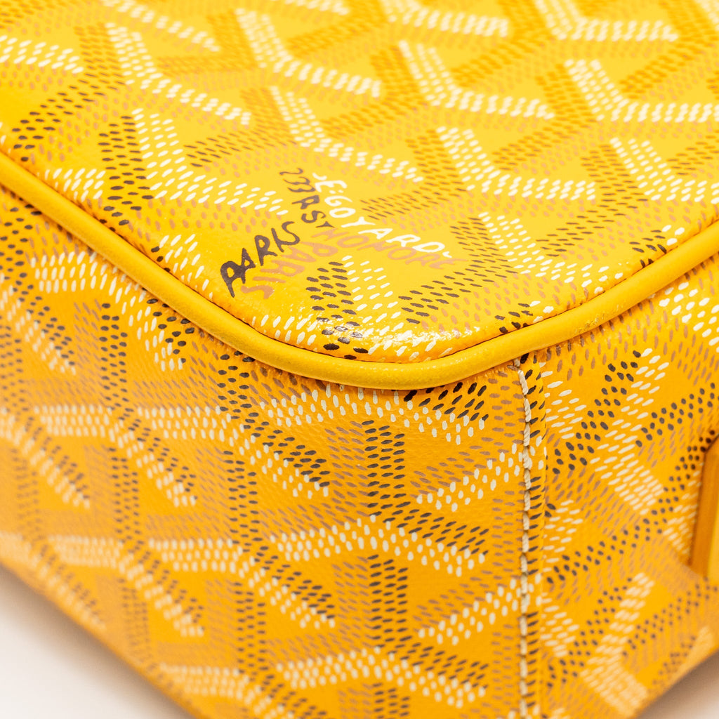 GOYARD CAPE VERT PM CROSSBODY BAG GOYARDLINE CANVAS YELLOW SHW