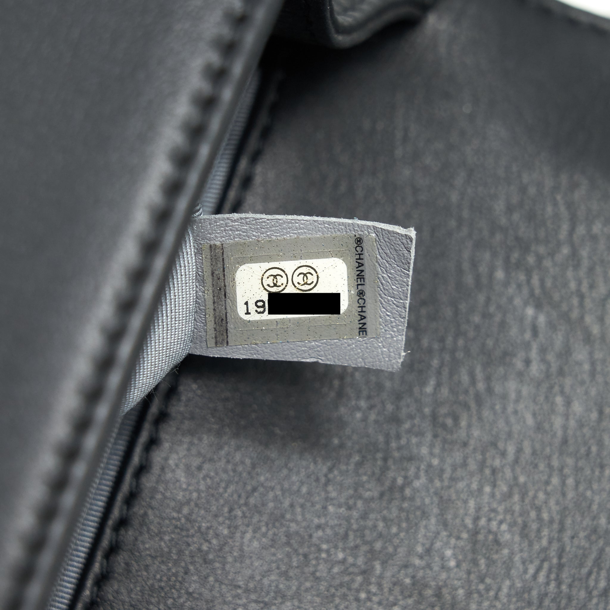 CHANEL OLD MEDIUM LEBOY BAG BLACK RUTHENIUM HARDWARE CALFSKIN