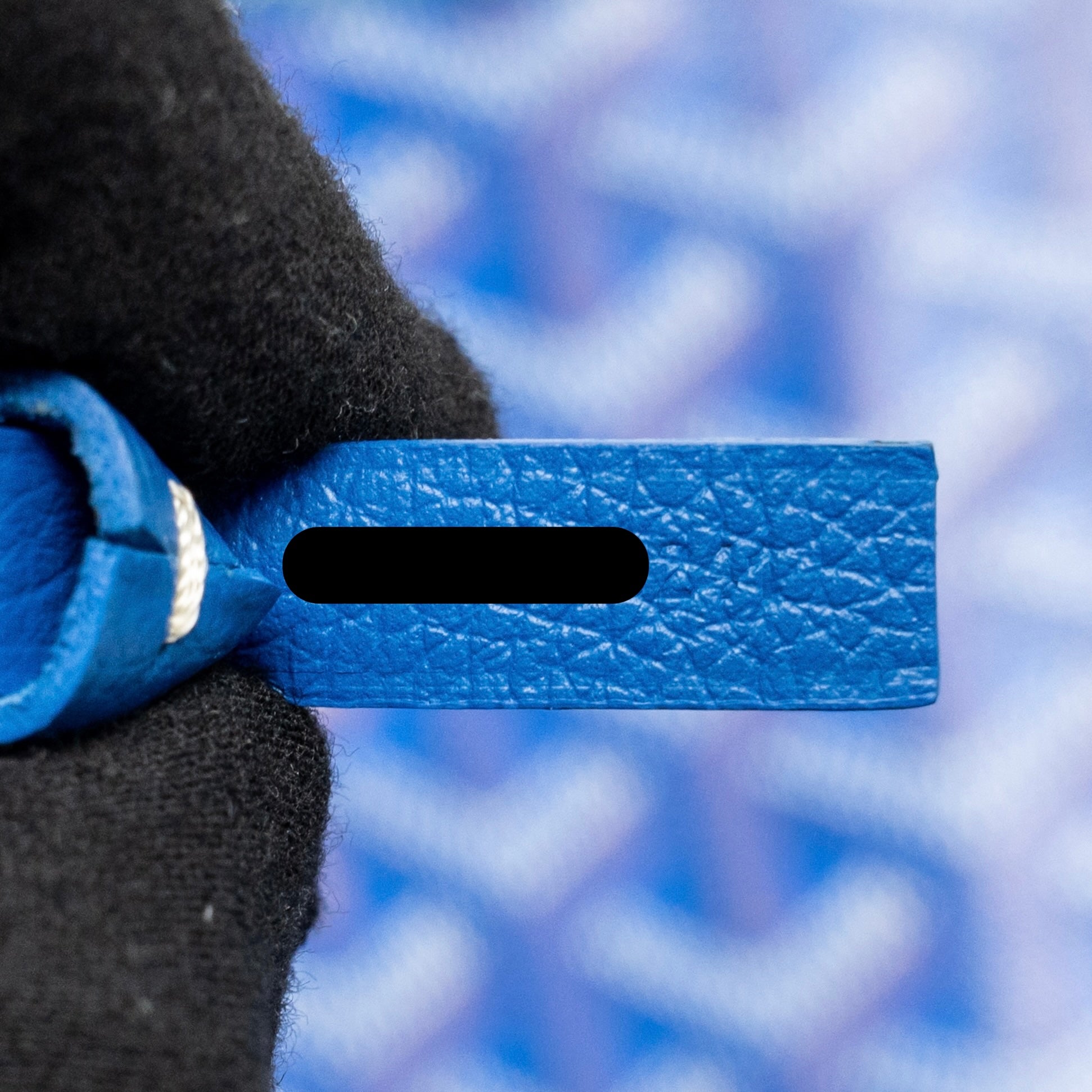 GOYARD SAINT LOUIS GM TOTE BAG GOYARDINE CANVAS/CALFSKIN LEATHER BLUE SHW