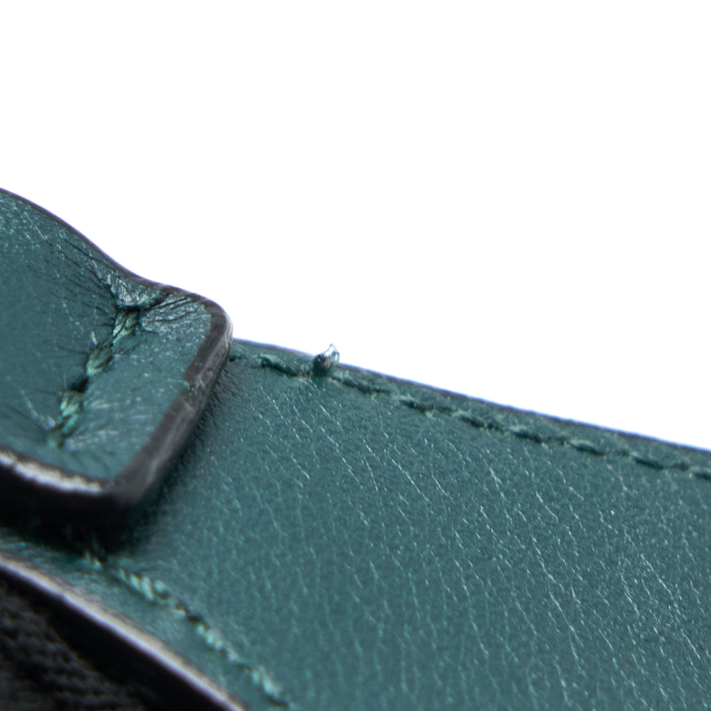 CELINE FRAME BAG CALFSKIN NAVY/DARK GREEN GHW