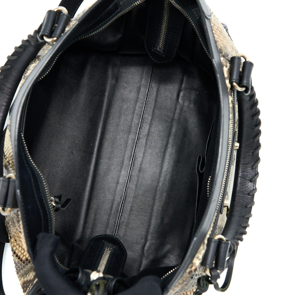 BALENCIAGA CLASSIC CITY PYTHON LEATHER SHW