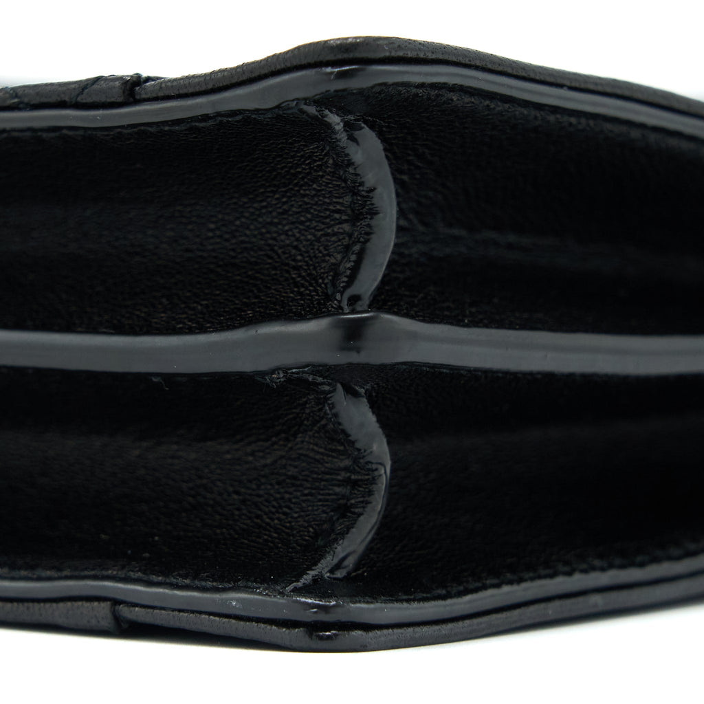SAINT LAURENT/YSL ENVELOP SHOULDER BAG LAMBSKIN BLACK GHW