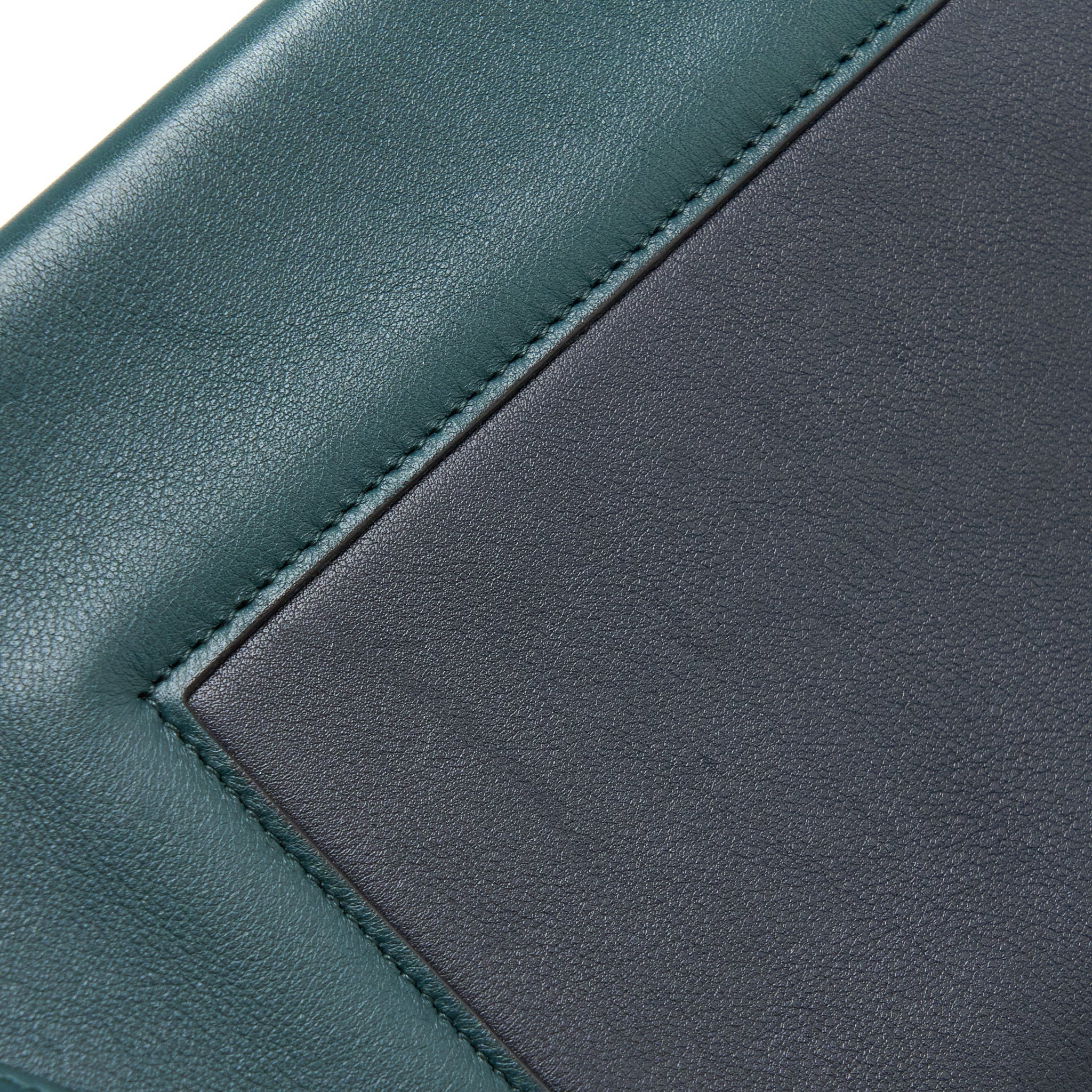 CELINE FRAME BAG CALFSKIN NAVY/DARK GREEN GHW