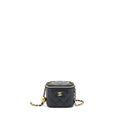 CHANEL PEARL CRUSH MINI VANITY CASE LAMBSKIN BLACK GHW