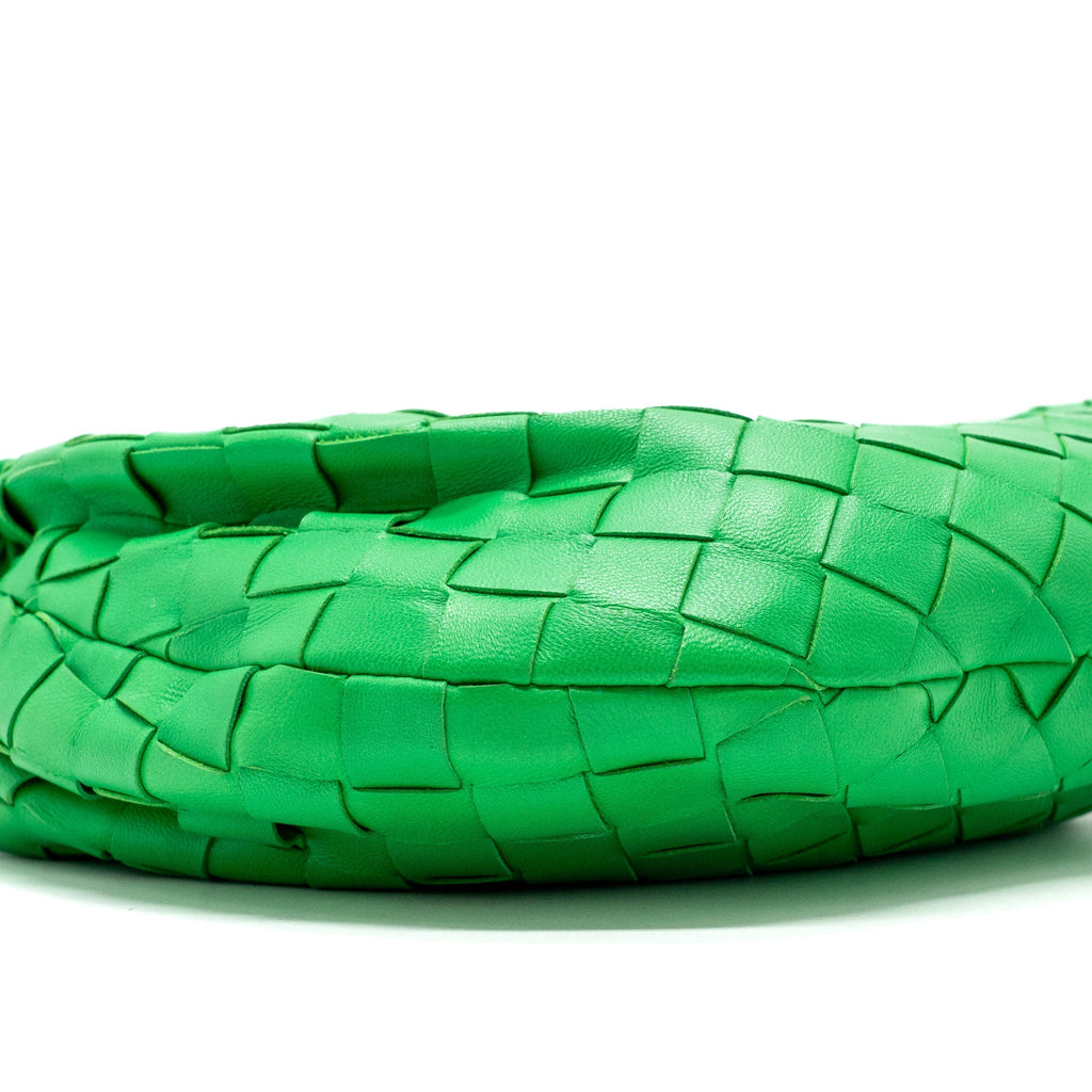 BOTTEGA VENETA MINI JODIE BAG LAMBSKIN GREEN GHW