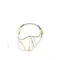 DIOR MICRO (SUPER MINI) SADDLE BAG GOAT SKIN WHITE GHW