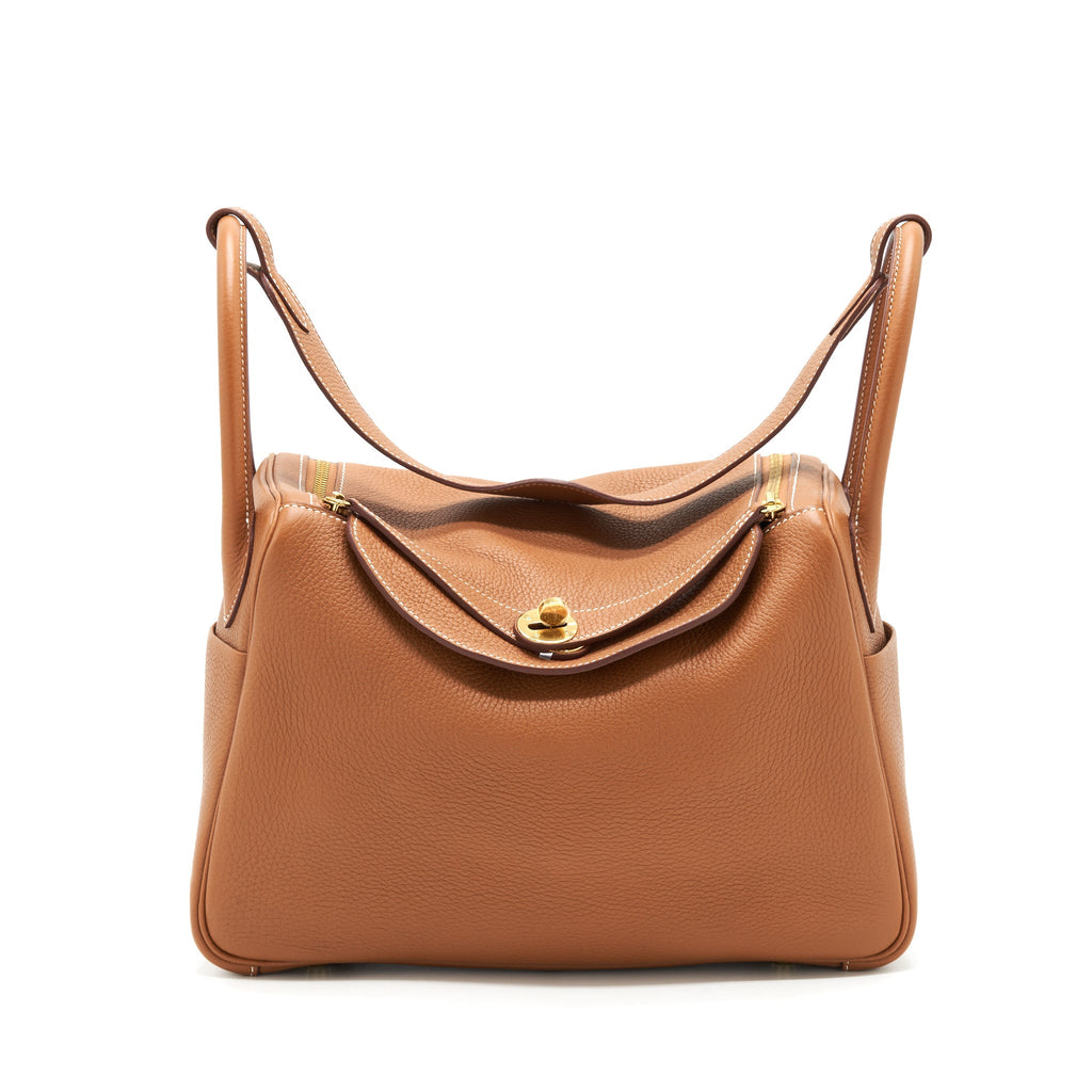 HERMES LINDY 30 CLEMENCE GOLD GHW