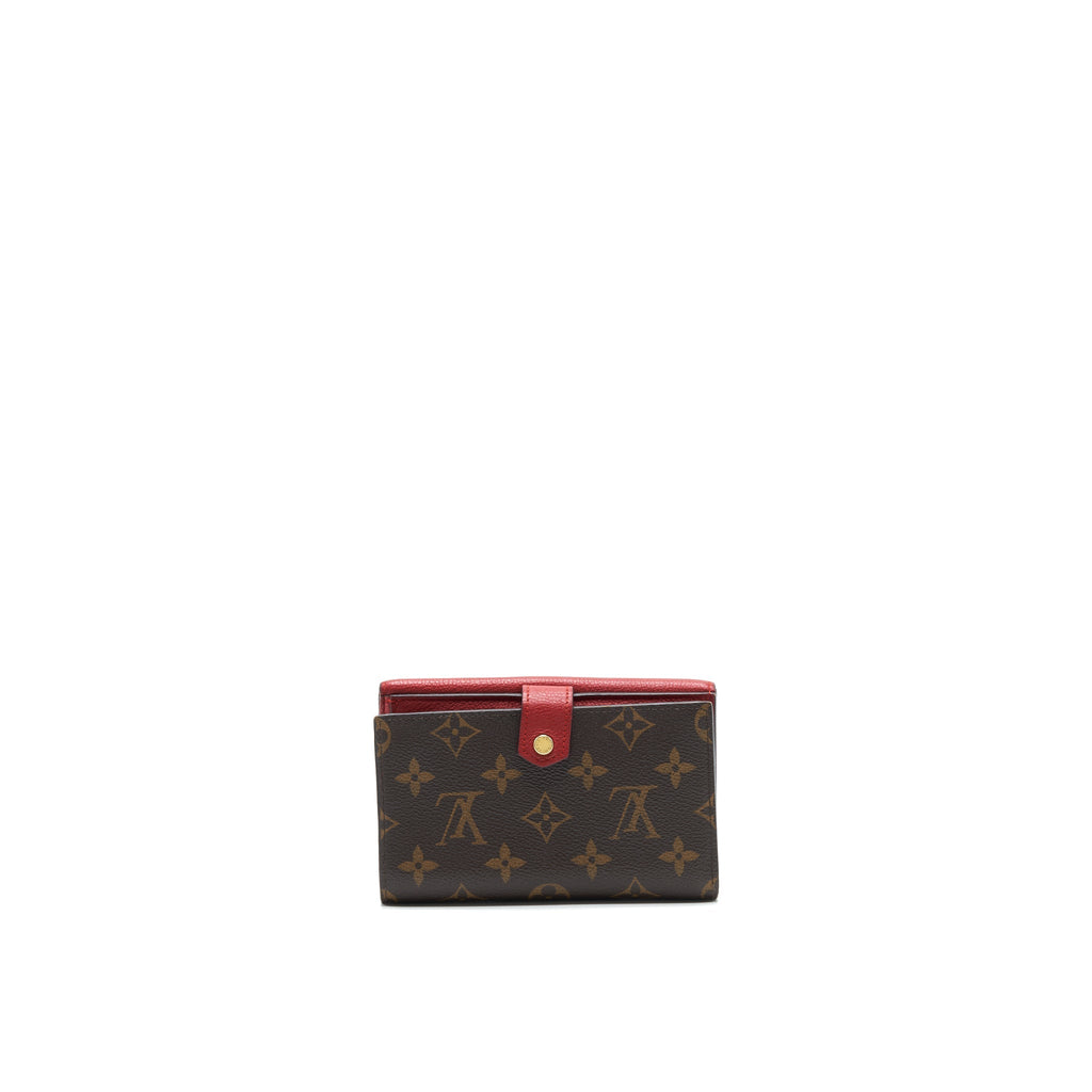 LOUIS VUITTON CERISE MONOGRAM CANVAS PALLAS COMPACT WALLET