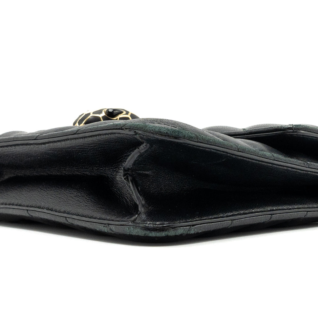 BVLGARI SERPENTI FOREVER SHOULDER BAG LEATHER BLACK LGHW