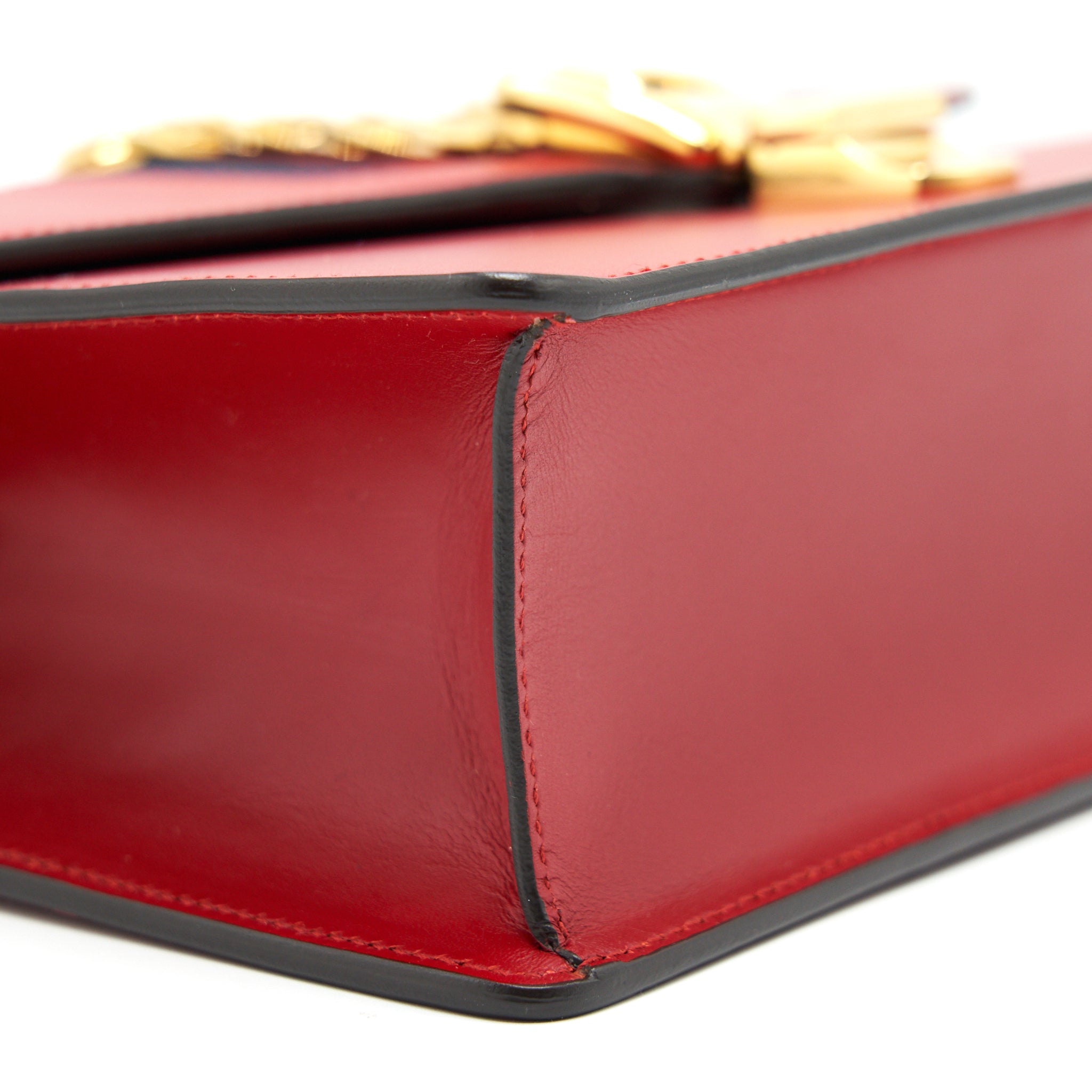 GUCCI SMALL SYLVIE BAG RED WITH GHW