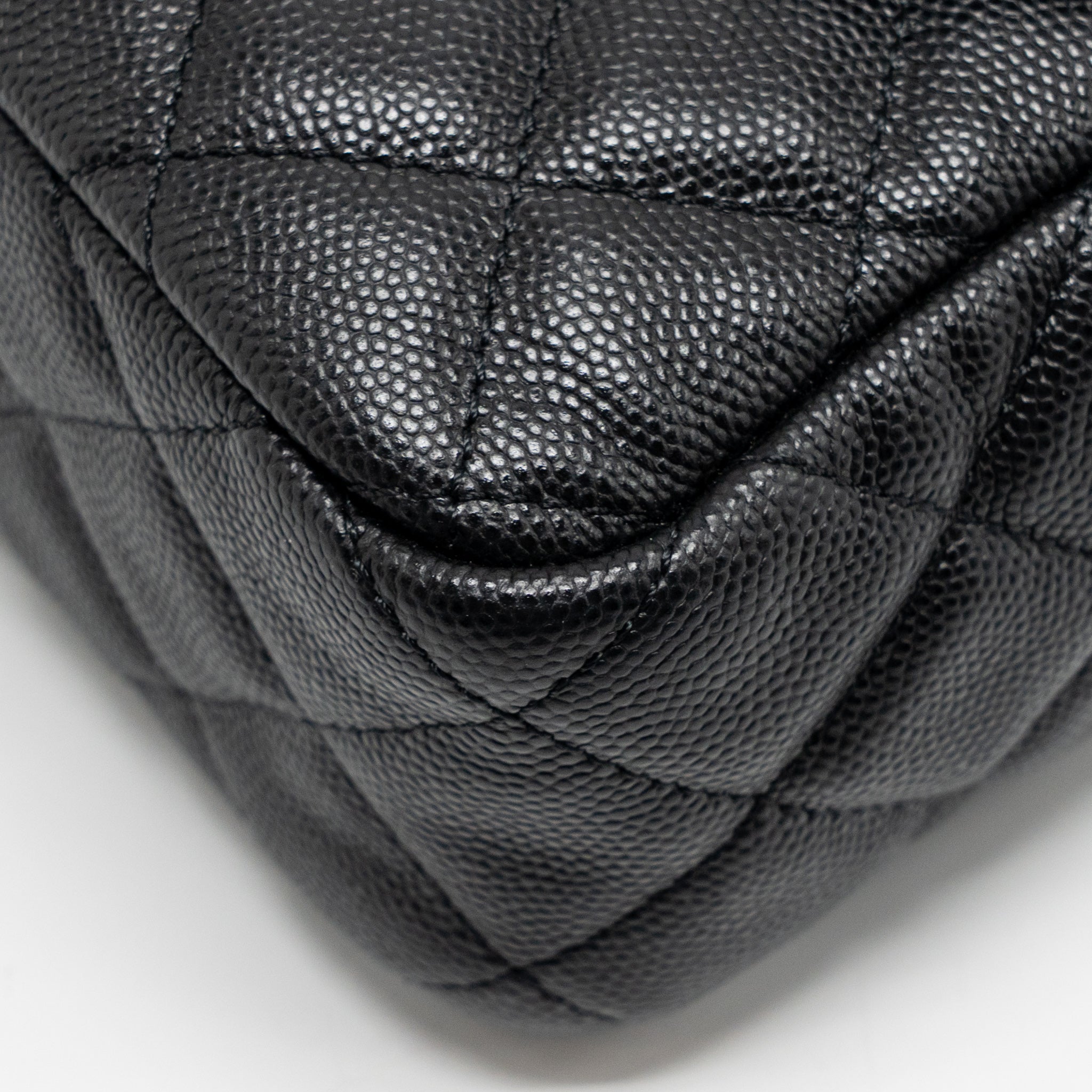 CHANEL SMALL HOBO CROSSBODY BAG CAVIAR BLACK GHW (MICROCHIP)