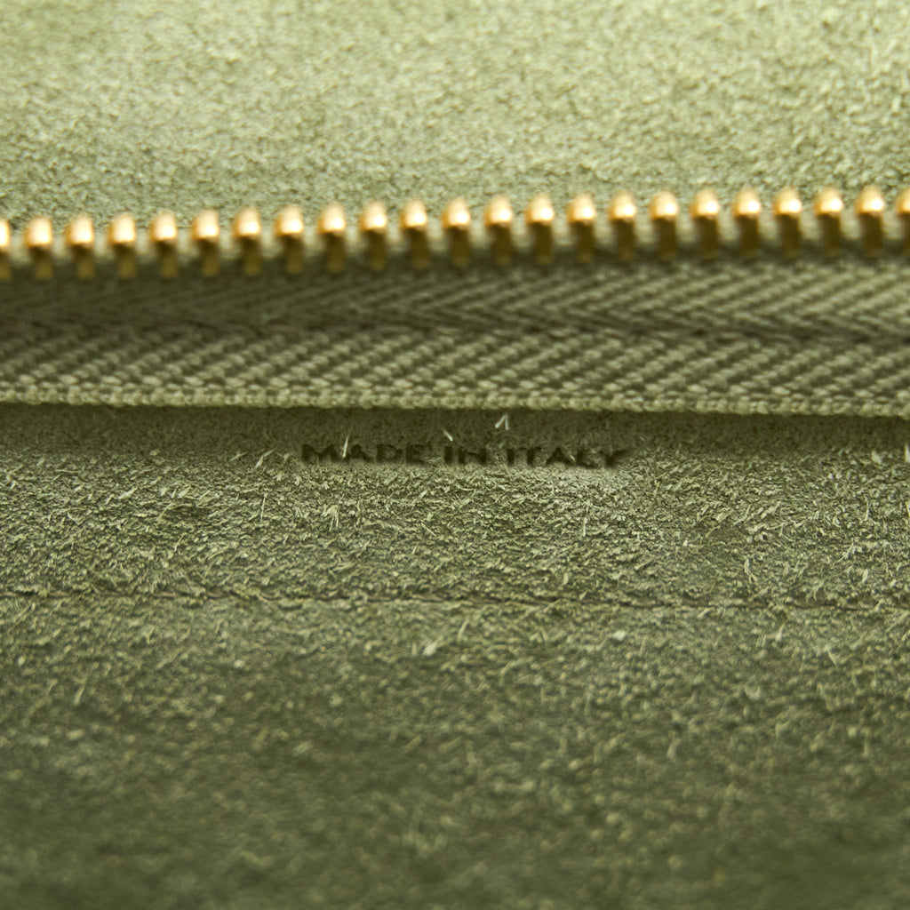 CELINE PICO BELT BAG GRAINED CALFSKIN LIGHT GREEN GHW