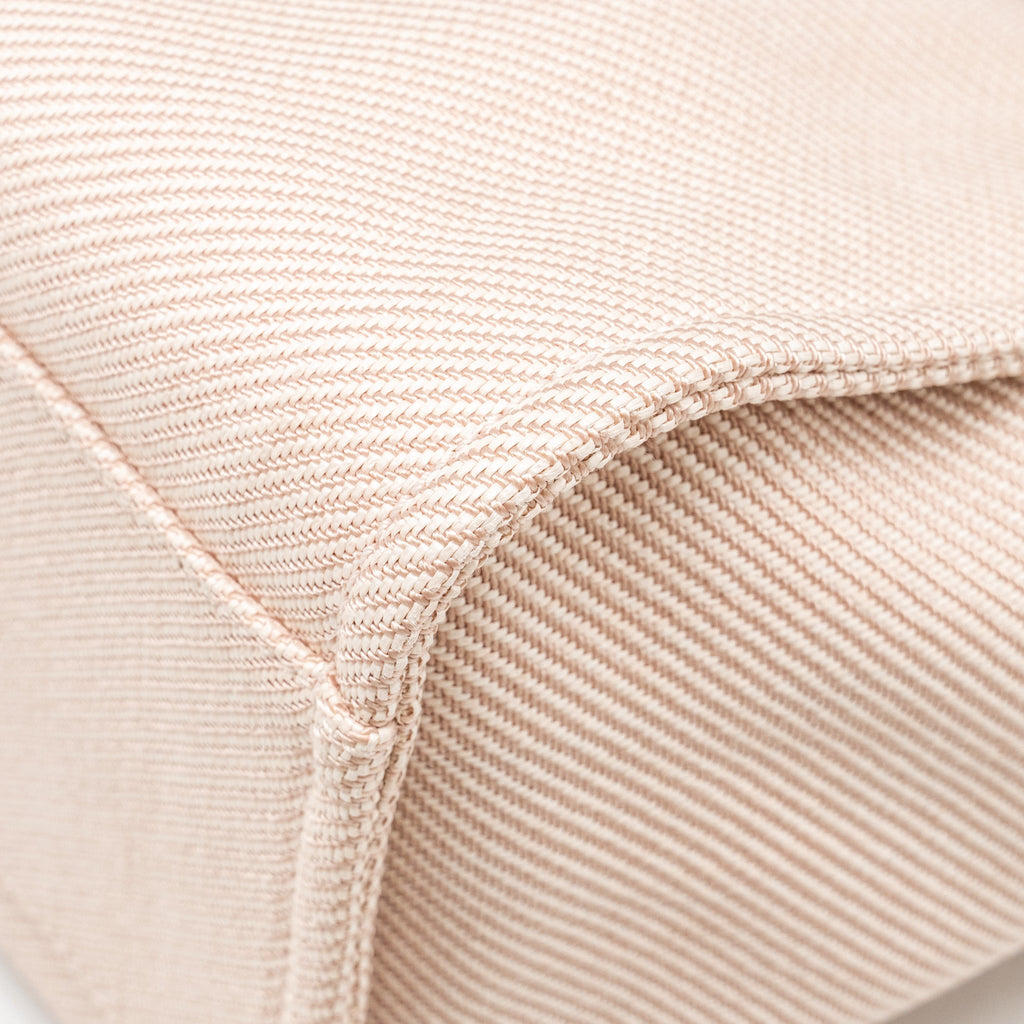 CHANEL DEAUVILLE TOTE BAG CANVAS LIGHT PINK LGHW