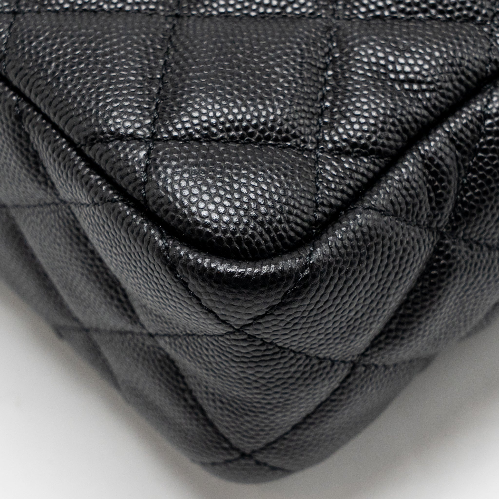 CHANEL SMALL HOBO CROSSBODY BAG CAVIAR BLACK GHW (MICROCHIP)