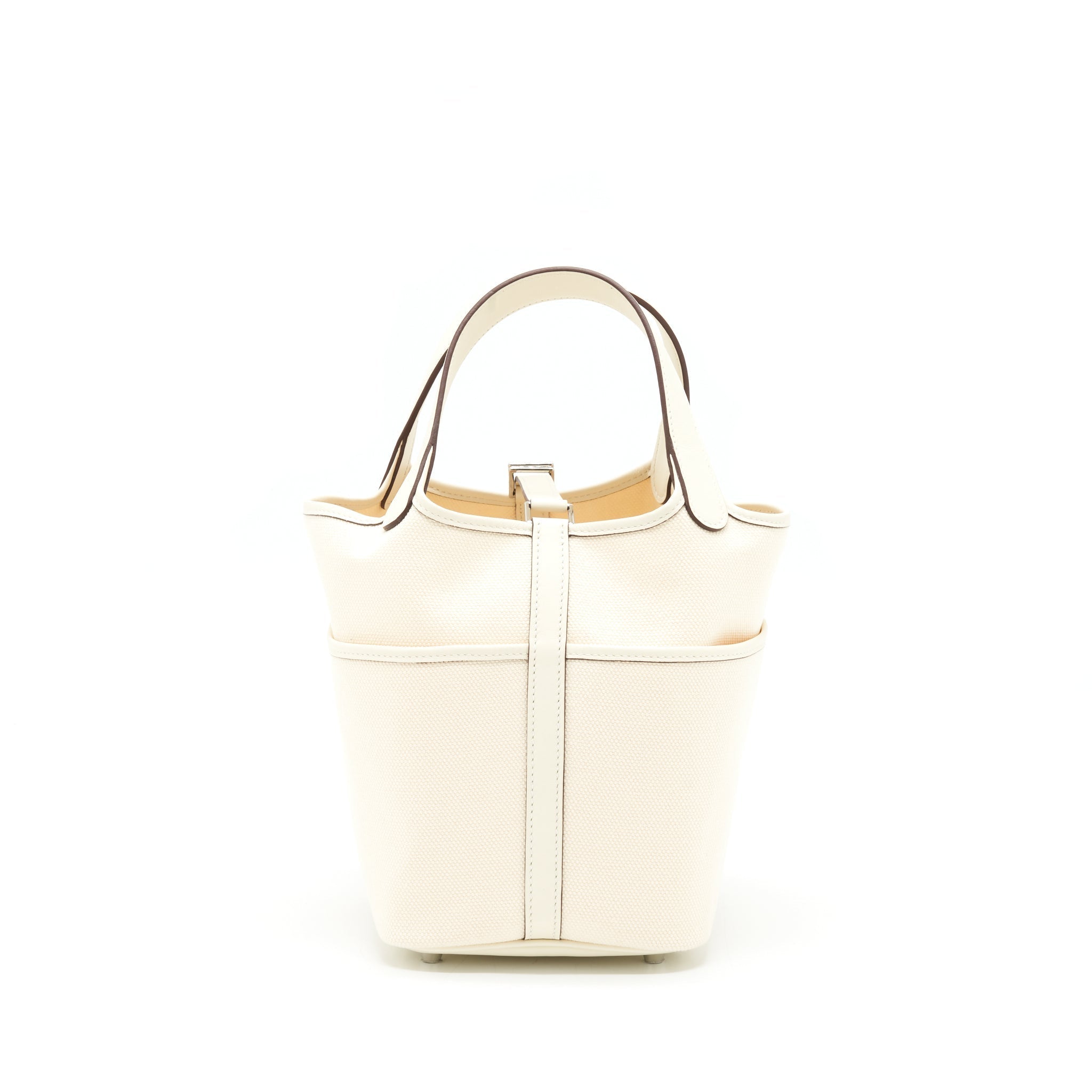 HERMES PICOTIN CARGO 18 SWIFT/TOILE CANVAS ECRU NATA SHW
