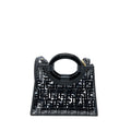 FENDI TRANSPARENT SMALL RUNAWAY TOTE PVC/LEATHER BLACK GHW