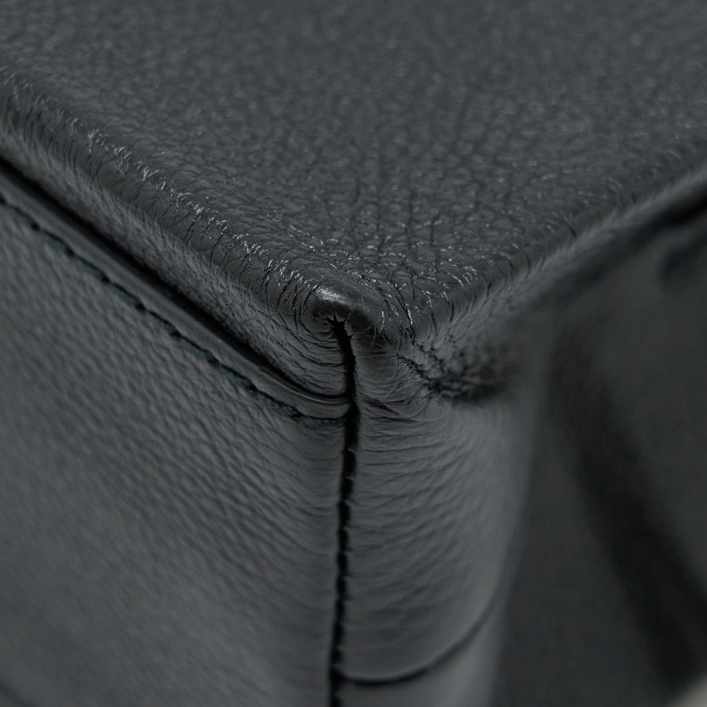 BALENCIAGA TOP HANDLE SHOPPING TOTE BAG CALFSKIN BLACK SHW