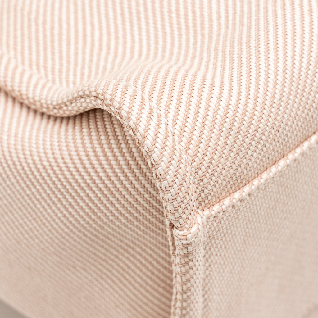 CHANEL DEAUVILLE TOTE BAG CANVAS LIGHT PINK LGHW