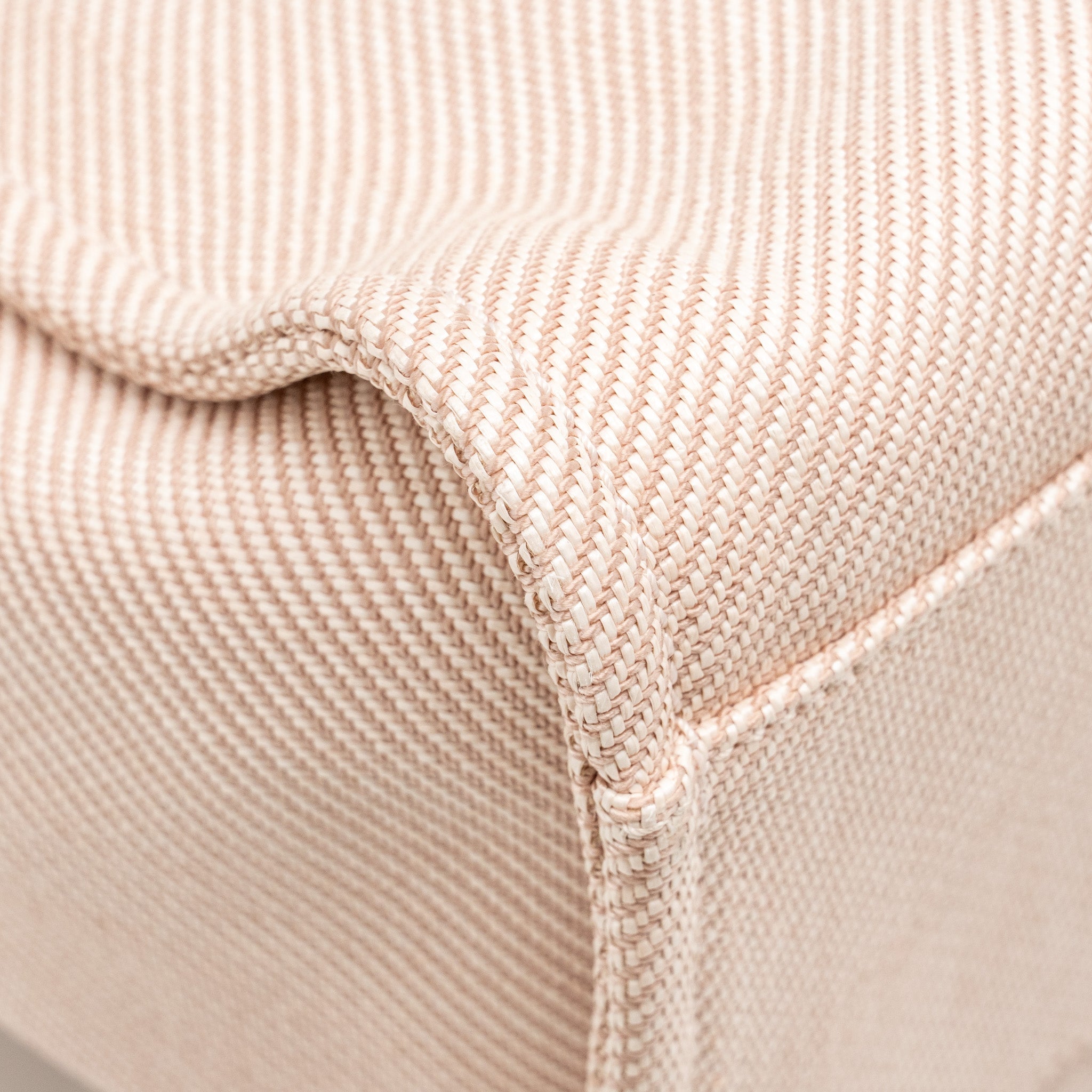 CHANEL DEAUVILLE TOTE BAG CANVAS LIGHT PINK LGHW
