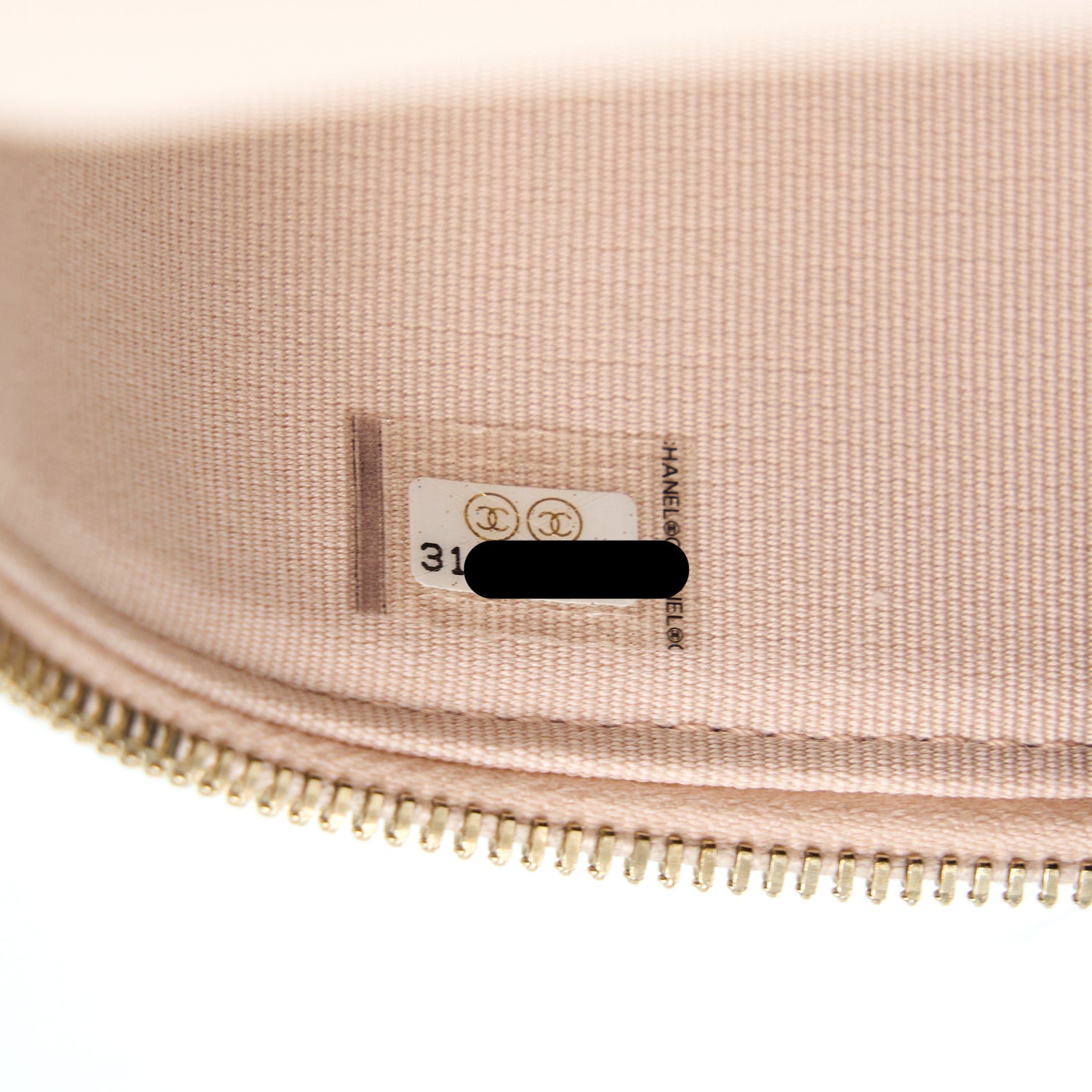 CHANEL LONG VANITY WITH CHAIN CAVIAR BEIGE LGHW