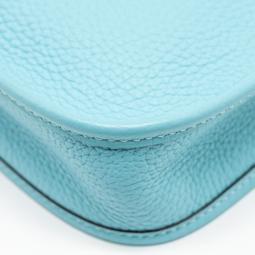 HERMES MINI EVELYNE CLEMENCE BLUE ATOLL SHW