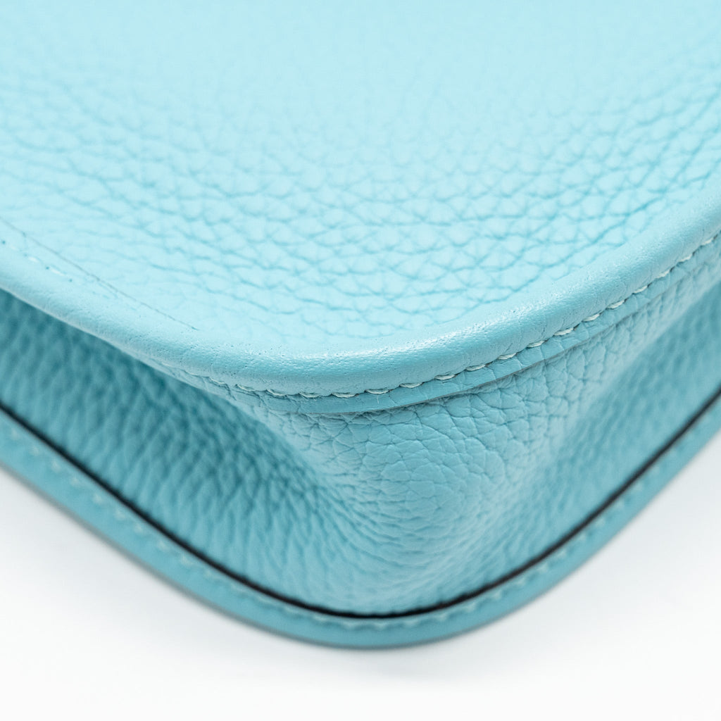HERMES MINI EVELYNE CLEMENCE BLUE ATOLL SHW