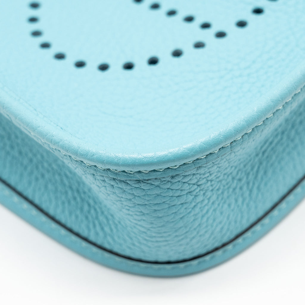 HERMES MINI EVELYNE CLEMENCE BLUE ATOLL SHW