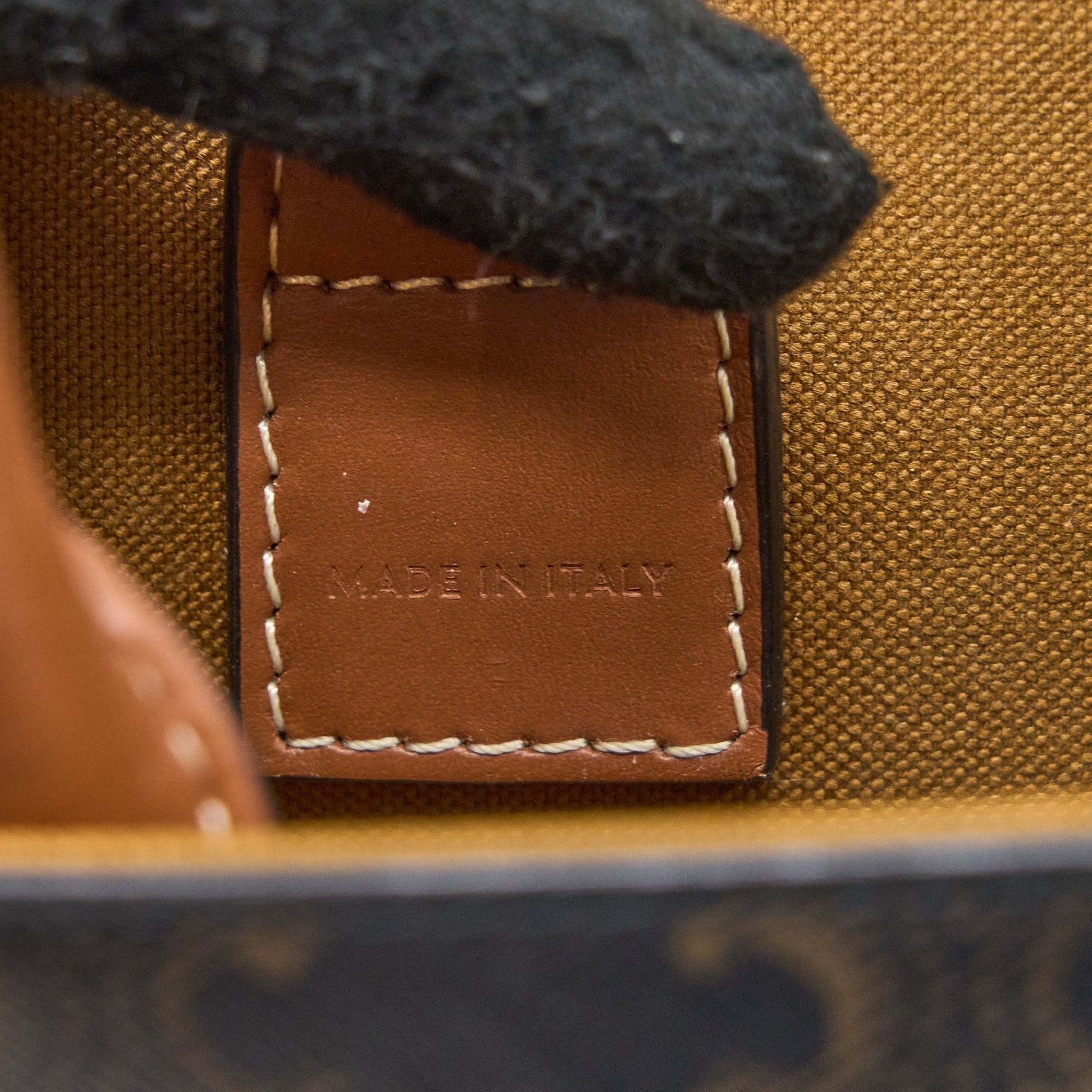 CELINE MINI VERTICAL CABAS TRIOMPHE CANVAS GHW