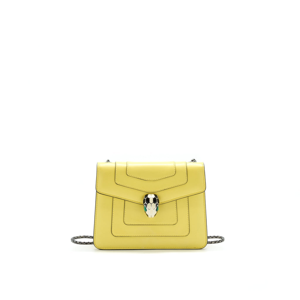 BVLGARI SERPENTI FOREVER CROSSBODY BAG IN YELLOW BHW