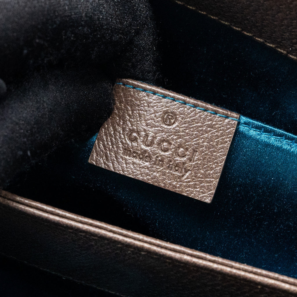 GUCCI OPHIDIA SHOULDER BAG GG SUPREME CANVAS GHW