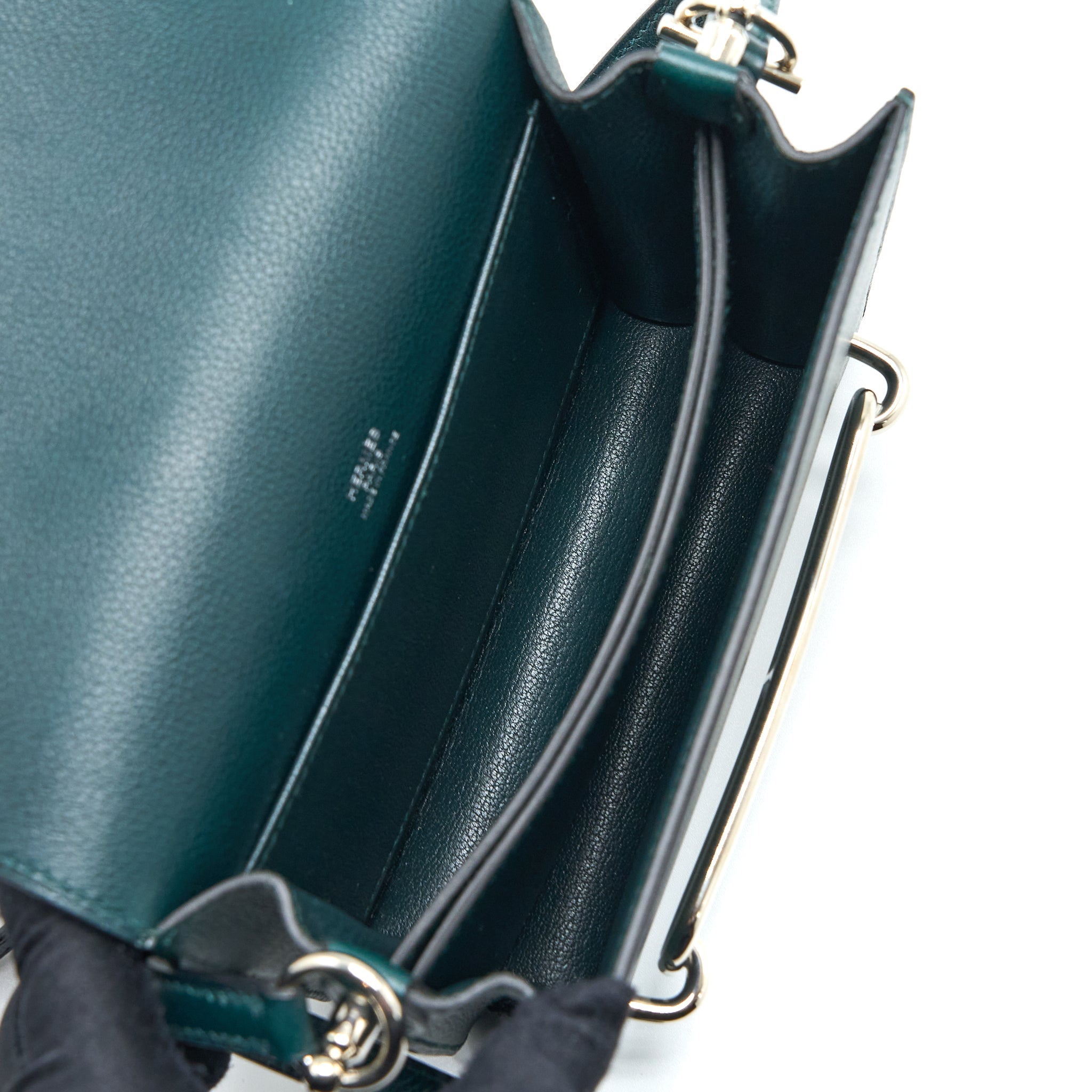 HERMES MINI ROULIS EVERCOLOUR VERT CYPRESS SHW