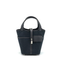 HERMES PICOTIN CARGO 18 SWIFT AND TOILE CANVAS BLACK SHW