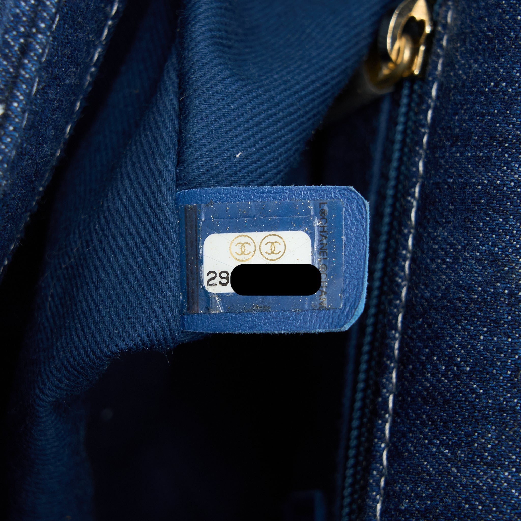 CHANEL DENIM FLAP BAG GHW