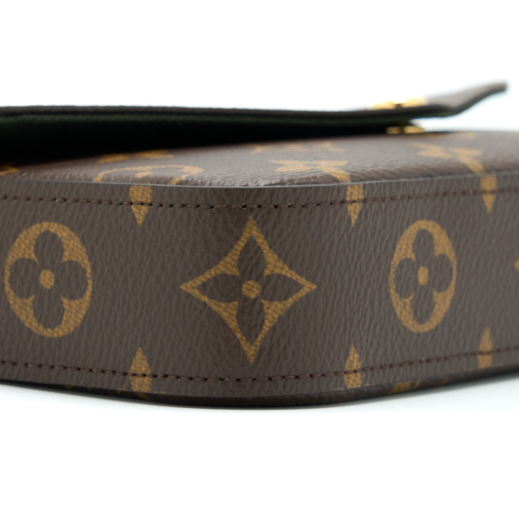 LOUIS VUITTON FELICIE STRAP&GO MONOGRAM CANVAS GHW