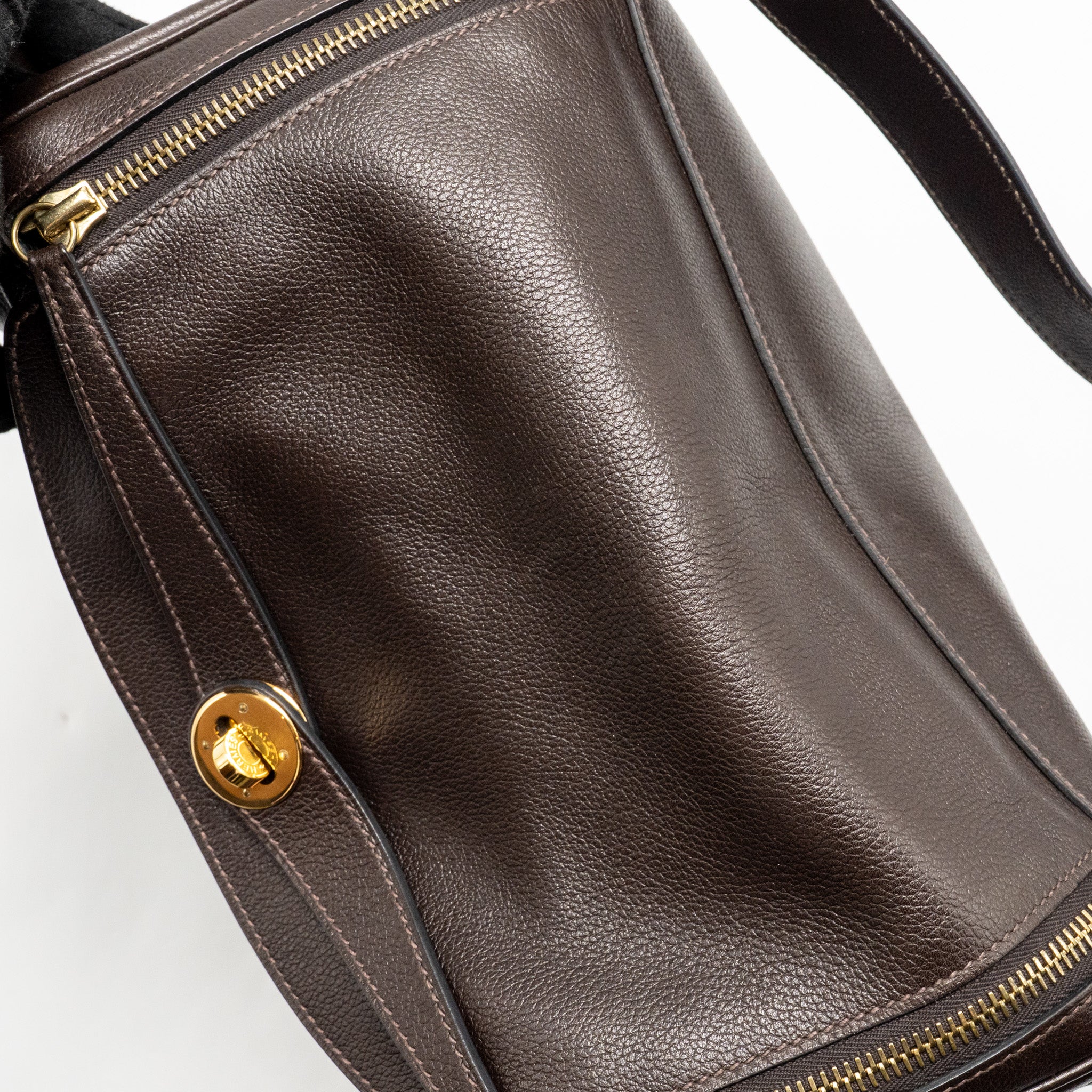 HERMES LINDY 30 EVERGRAIN EBENE GHW