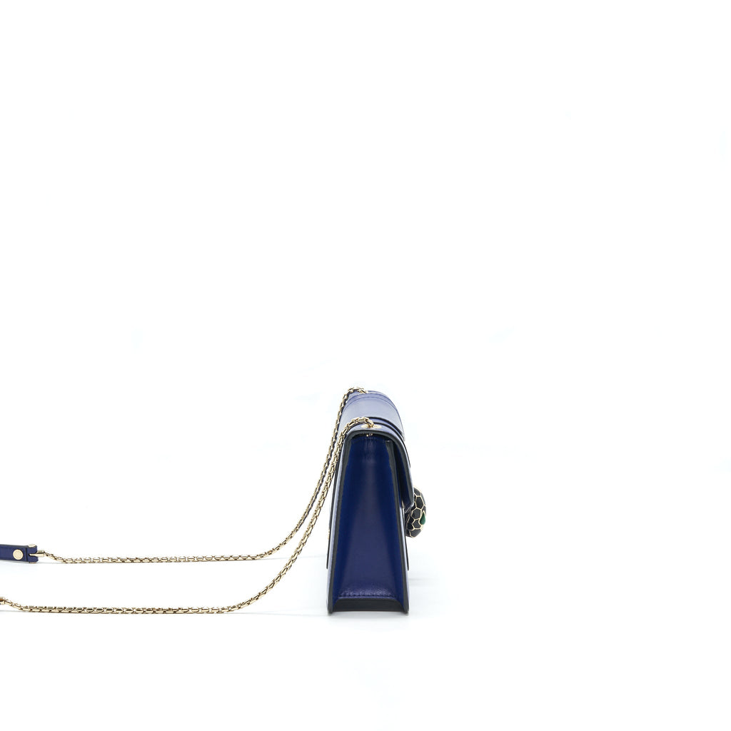 BVLGARI SERPENTI FOREVER FLAP COVER IN ROYAL SAPPHIRE