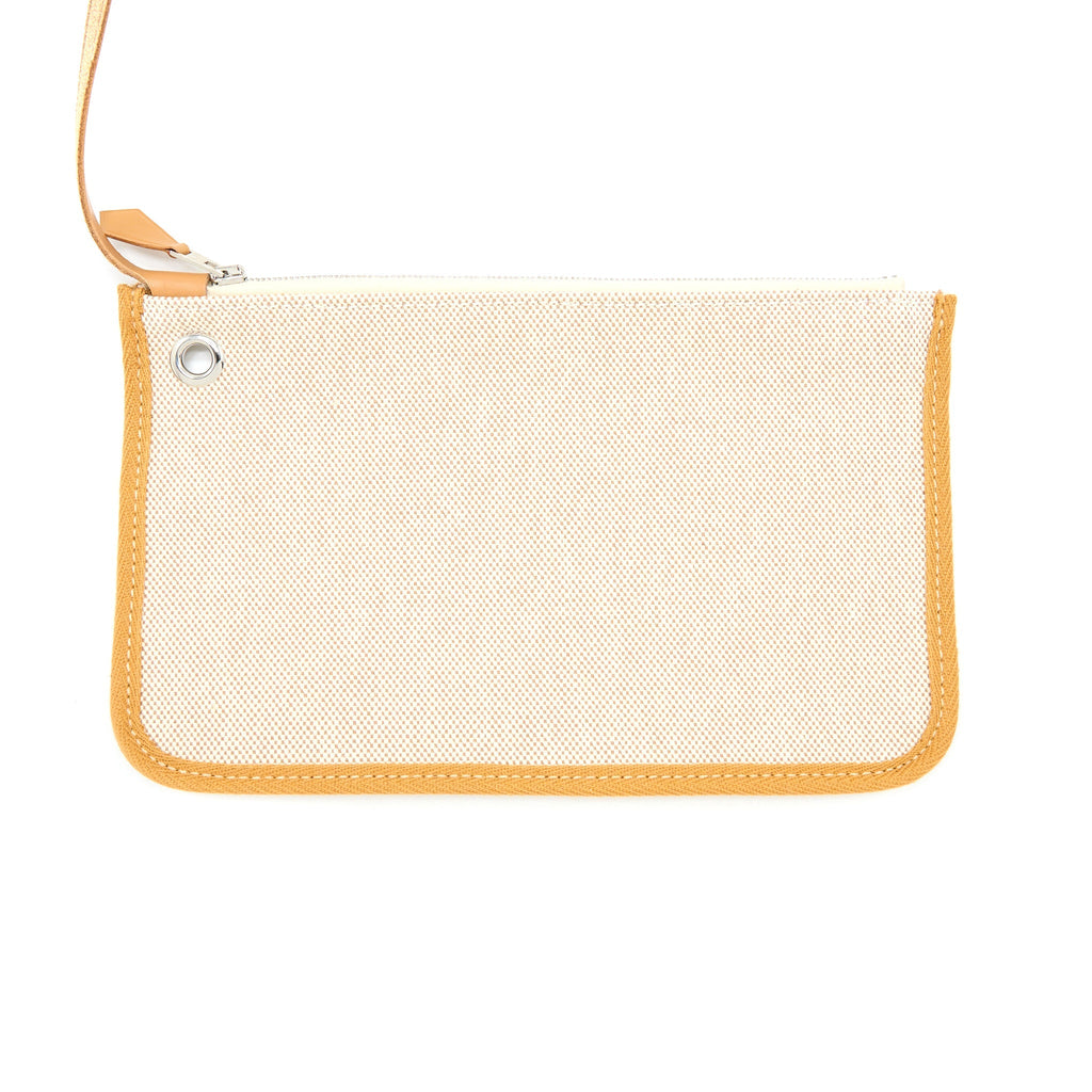 HERMES HERBAG ZIP 31 TOILE H EN RELIEF BRIDES SABLE/ ECRU BEIGE/ NAT SABLE