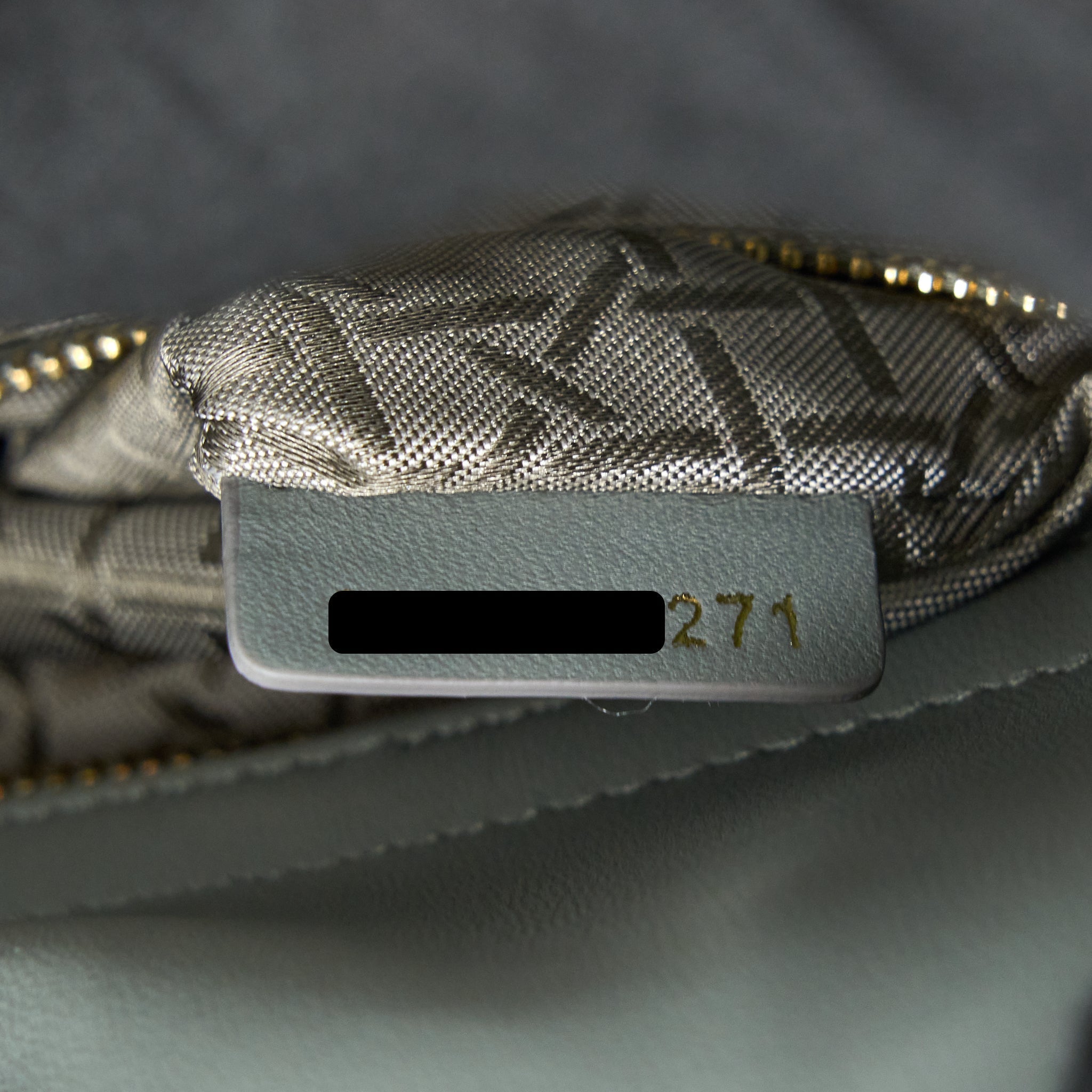 DIOR SMALL LADY DIOR MY ABCDIOR LAMBSKIN CANNAGE GRAY LGHW