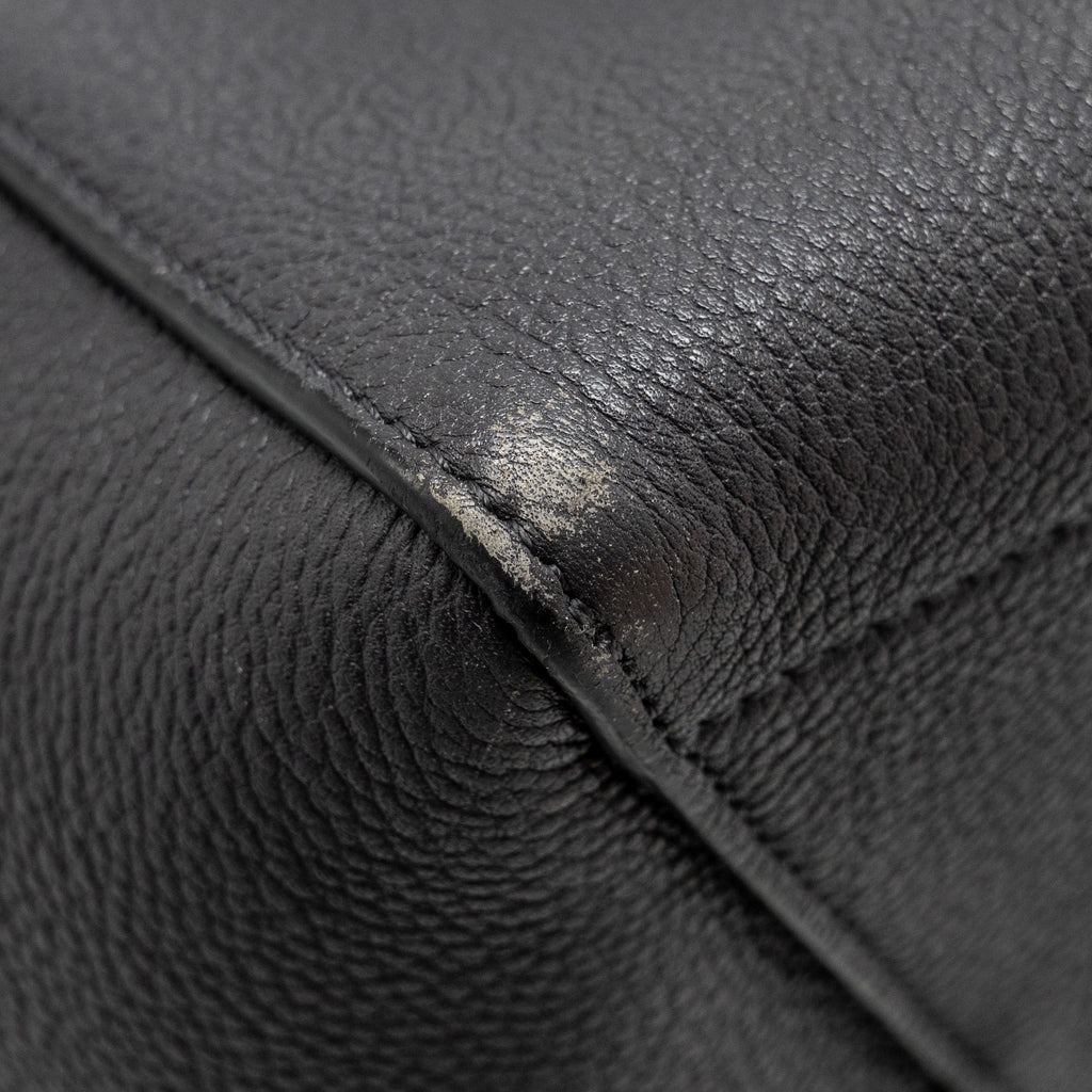 CELINE SANGLE BUCKET BAG CALFSKIN DARK GREY GHW