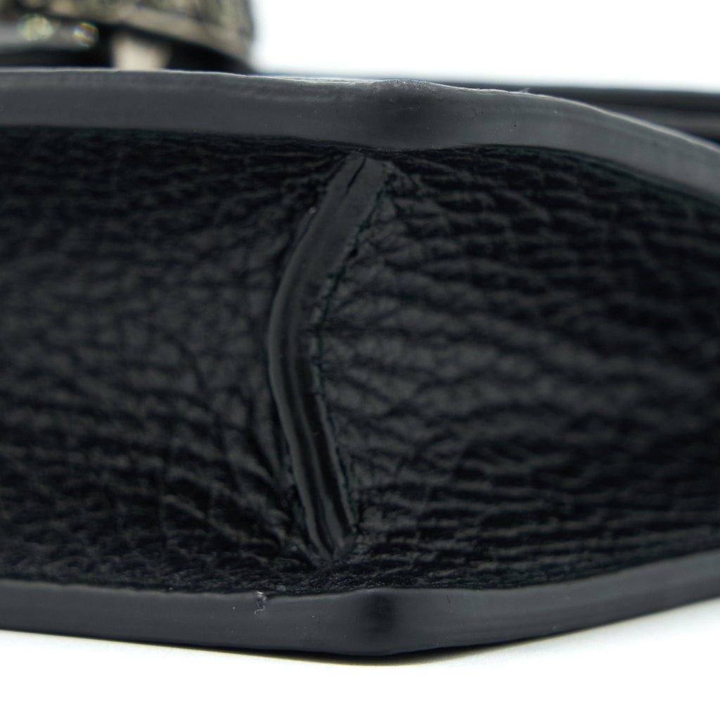 GUCCI SUPER MINI DIONYSUS CALFSKIN BLACK RUTHENIUM SHW