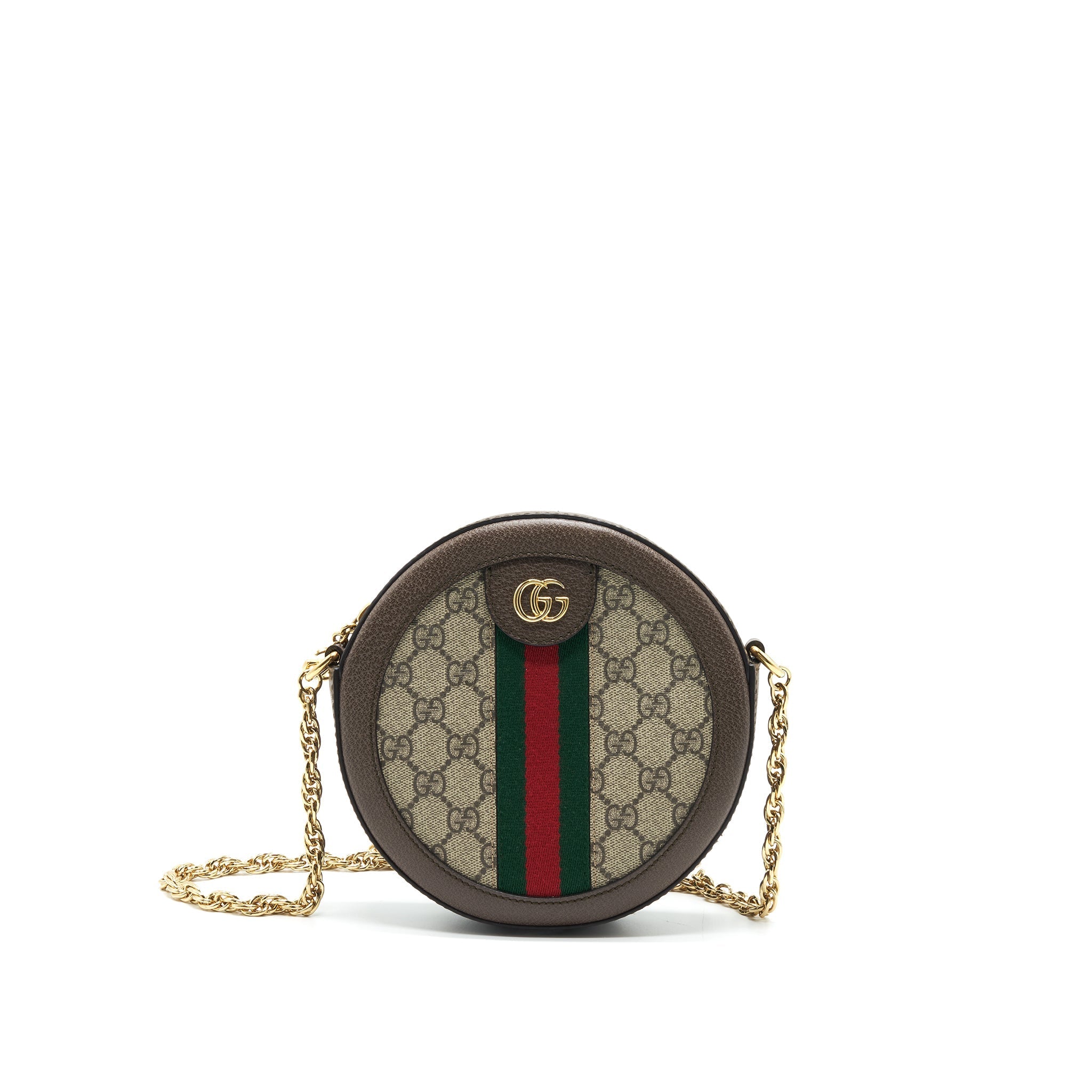 GUCCI OPHIDIA MINI GG ROUND SHOULDER BAG