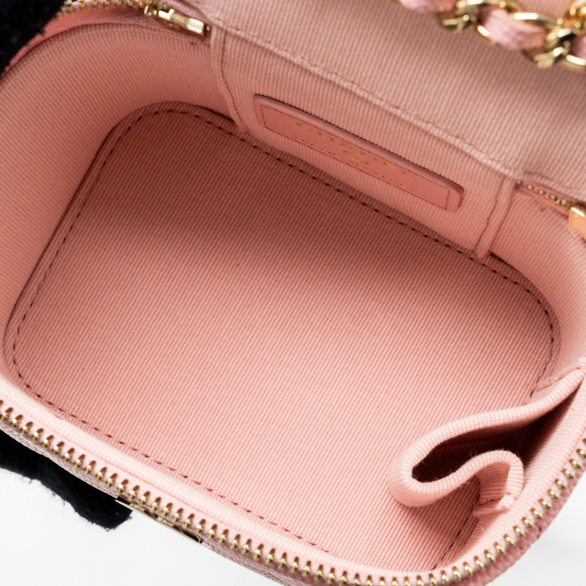 CHANEL MINI VANITY CASE CAVIAR PINK LGHW