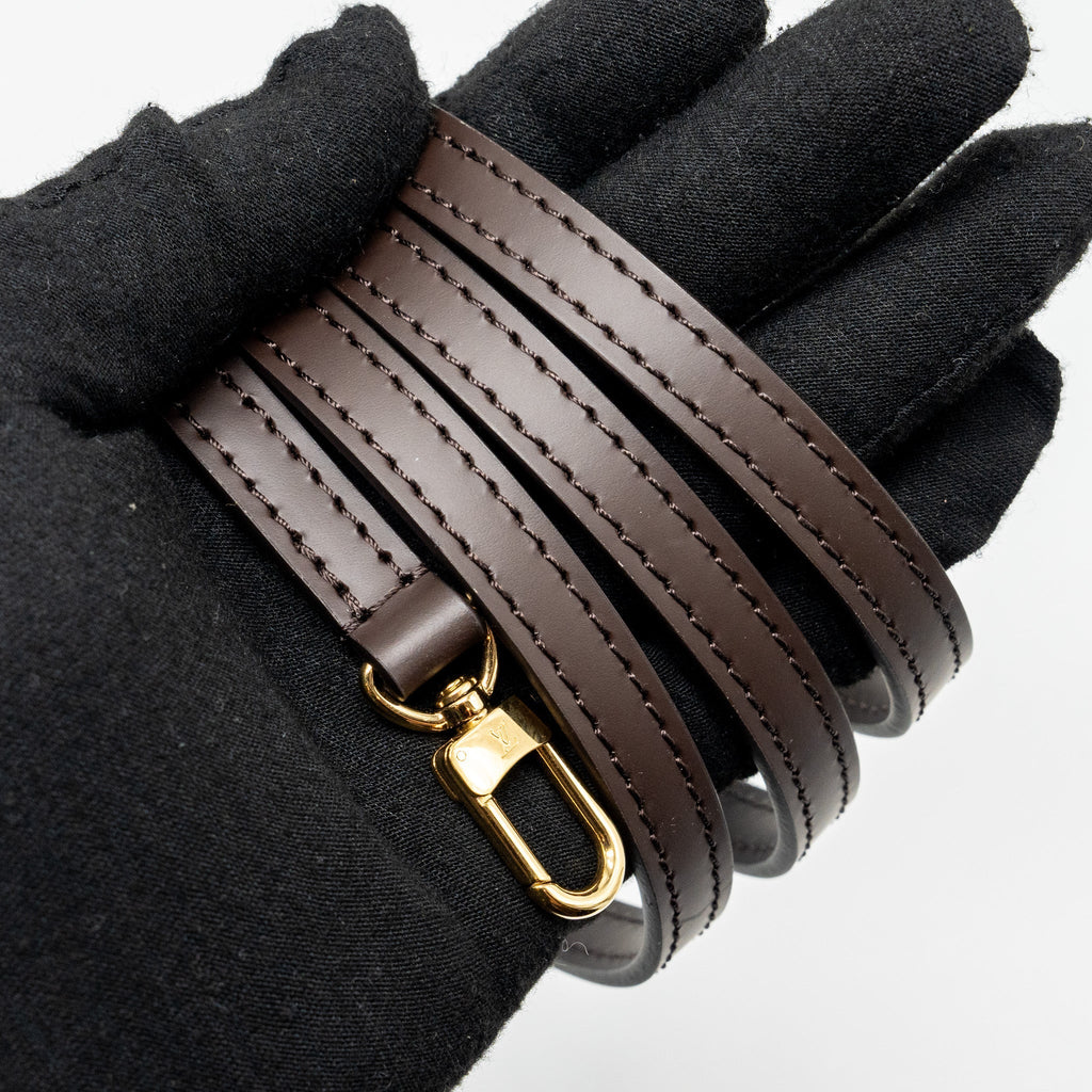 LOUIS VUITTON ALMA BB WITH BRAIDED HANDLES DAMIER EBENE CANVAS GHW