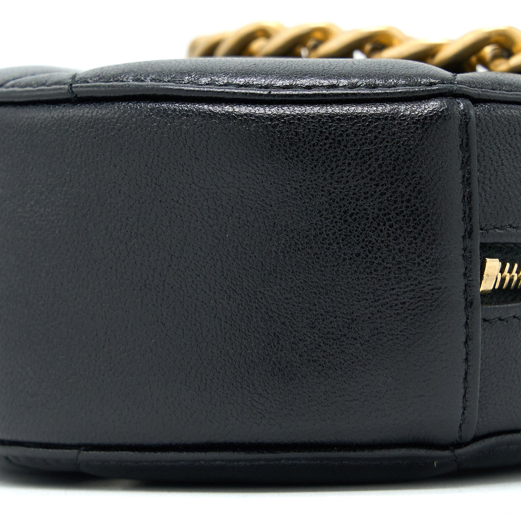CHANEL 19 ROUND CLUTCH WITH CHAIN GOATSKIN BLACK MULTICOLOUR HARDWARE