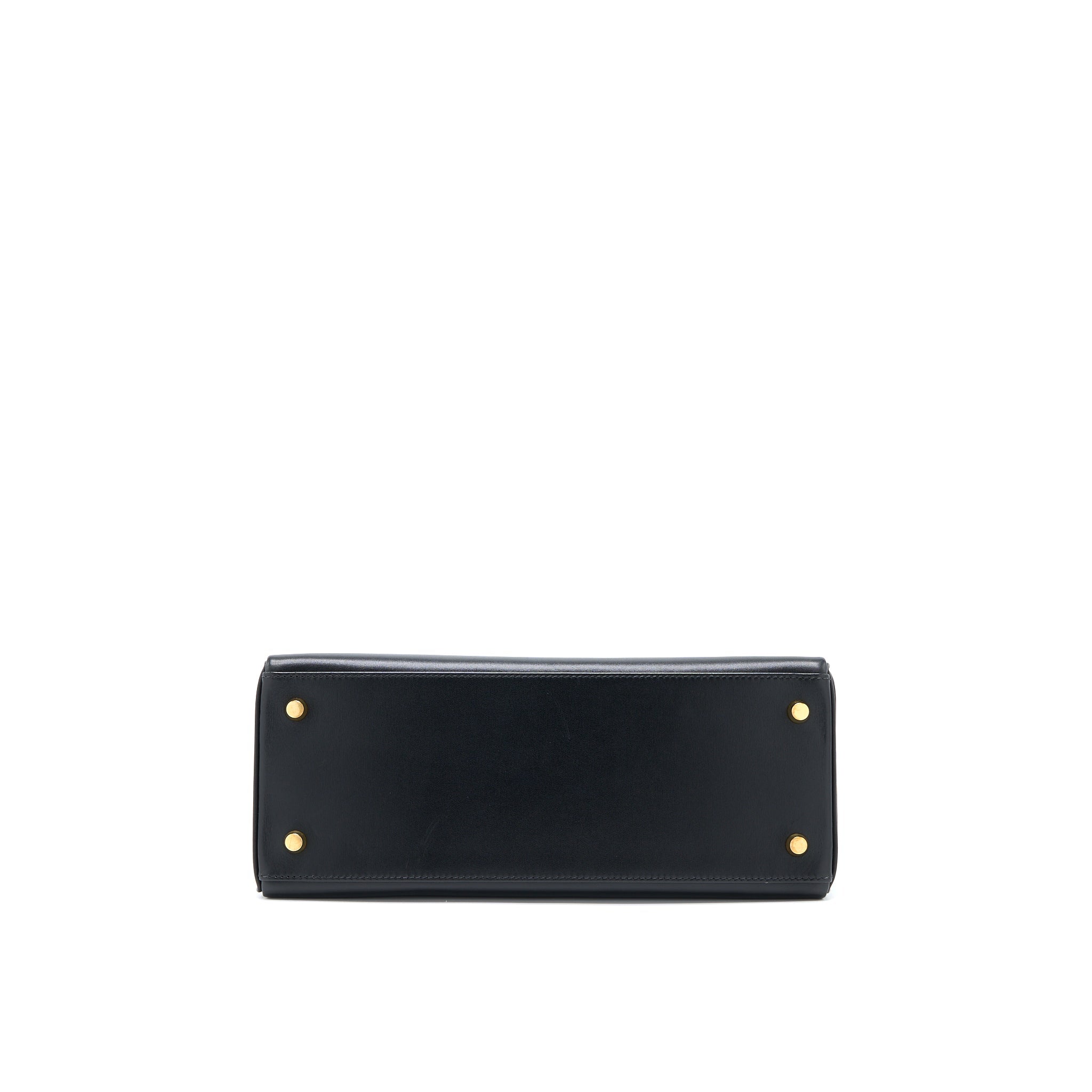 HERMES VINTAGE KELLY 28 BOX BLACK GHW