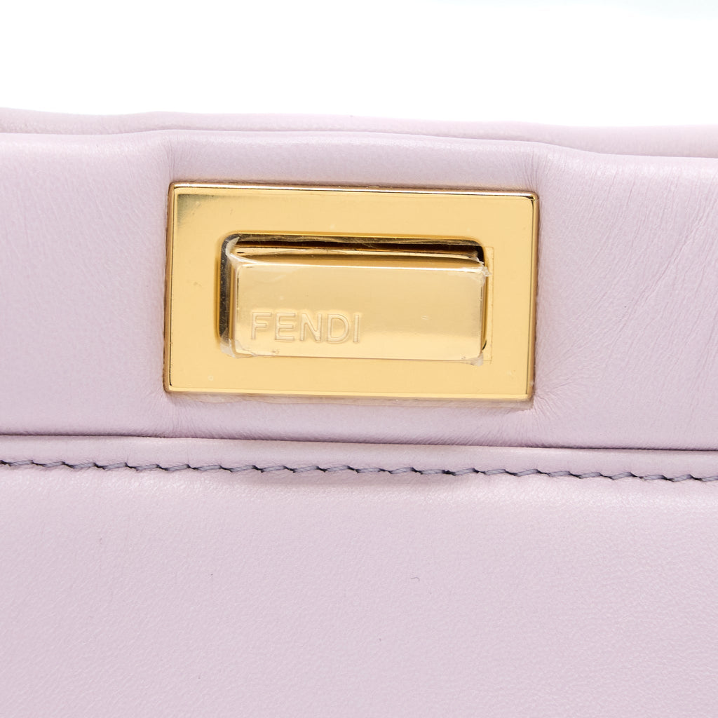 FENDI PEEKABOO ICONIC XS NAPPA LIGHT PURPLE GHW
