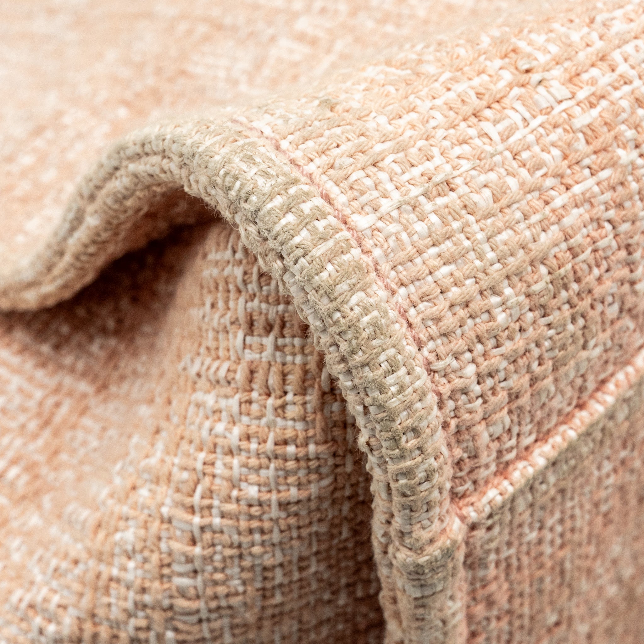 CHANEL DEAUVILLE TOTE BAG CANVAS/ CALFSKIN PINK SHW