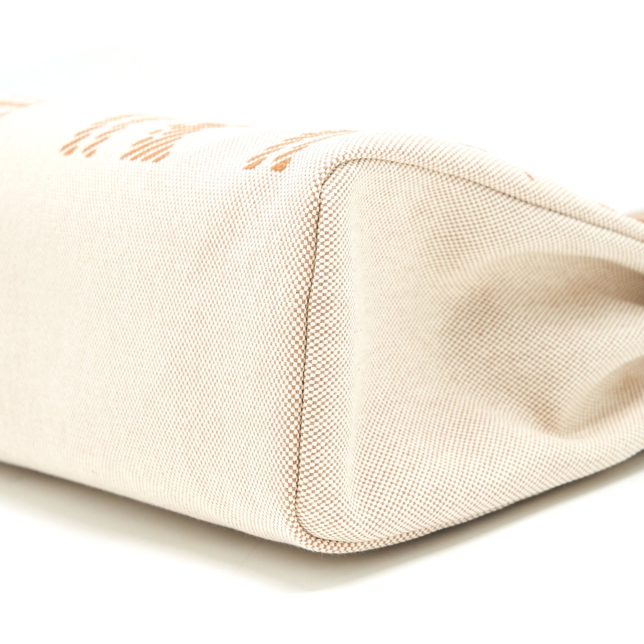 HERMES HERBAG ZIP 31 TOILE H EN RELIEF BRIDES SABLE/ ECRU BEIGE/ NAT SABLE