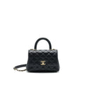 CHANEL EXTRA MINI COCO HANDLE BLACK LGHW