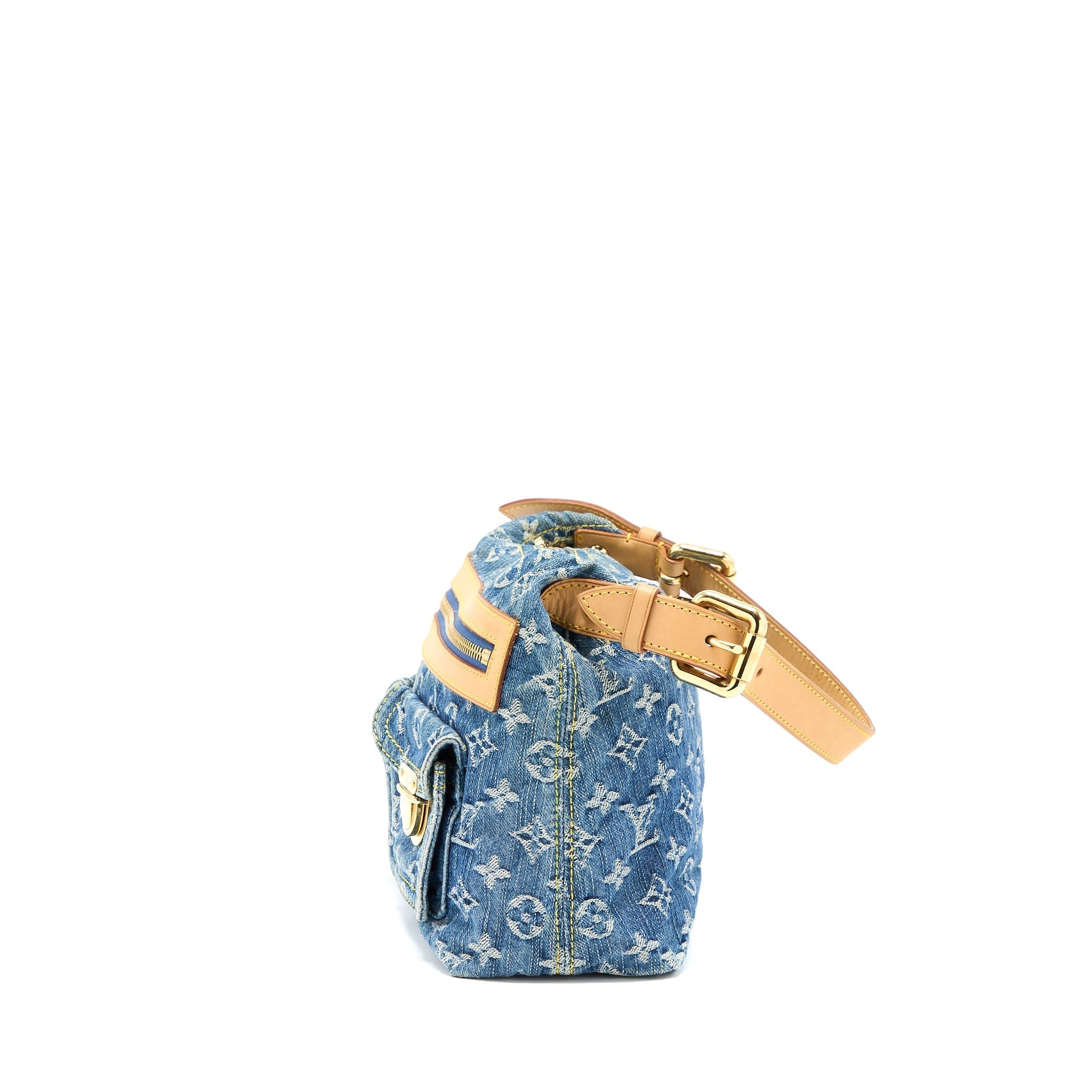 LOUIS VUITTON BUGGY BAG MONOGRAM DENIM GHW